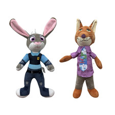 Zootopia Peluche 13" Nick Wilde Judy Hopps Fox Coniglio Film Bambola di Peluche Morbida