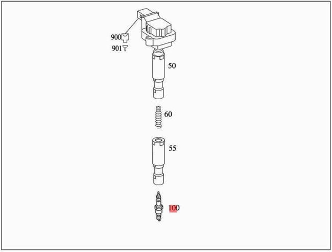 Mercedes OEM Spark plug 0041595803