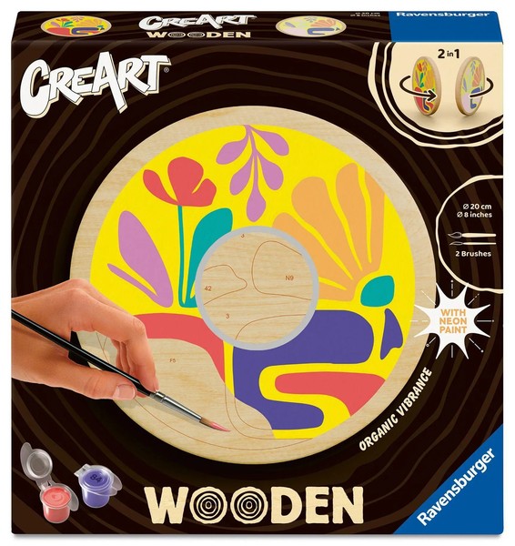 Creart, Malen Nach Zahlen Wooden - Organische Schwingungen | Spiel | Deutsch-image