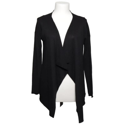 H&M Basic, Strickjacke, Damen, Größe: S, Schwarz, Polyester/Viskose/Wolle #DNK