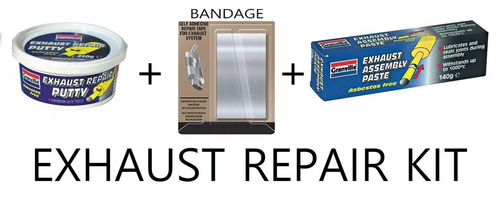 Car Muffler Repair Exhaust Putty Pass Mot Joins Holes Splits Paste + Bandage