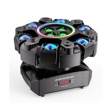 Moving Head DJ Stage Light 6-Arm RGBW with 4 Honeycomb Beams, 90 Swing 540