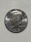 1987-P Philadelphia Kennedy Half Dollar, US 50c Coin, UNC BU Ring Toning