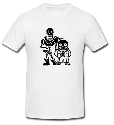 Neu Kinder Undertale Sans Papyrus T-Shirt Gaming Jungen Mädchen ChristmasFox Tee weiß