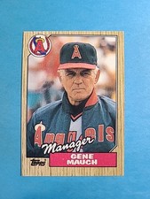 Gene Mauch 1987 Topps Baseball Card # 518 J8970