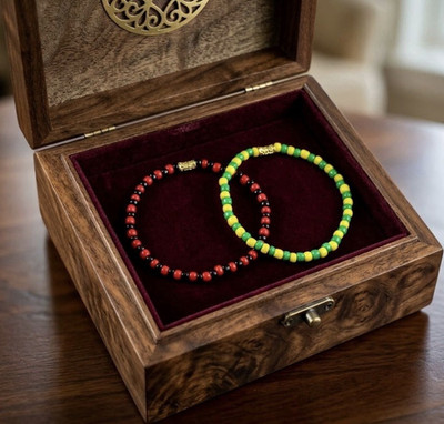 Handmade Orishas and Orunmila Beaded Bracelet Pulseras Set 2 pcs