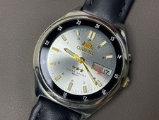 Vintage Orient 3 Star Silver Dial 36mm Men's Watch
