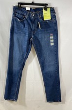 Jeans Levi's 511 slim uomo blu nuovo con etichetta flessibile elasticizzato taglia 34x32
