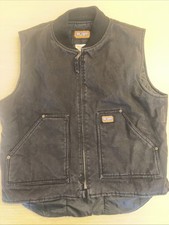 Big Smith Mens Black Large Regular 42-44 Insulated Vest Workwear Quilted Pockets