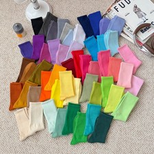 Trendy candy colored macaron mid length socks