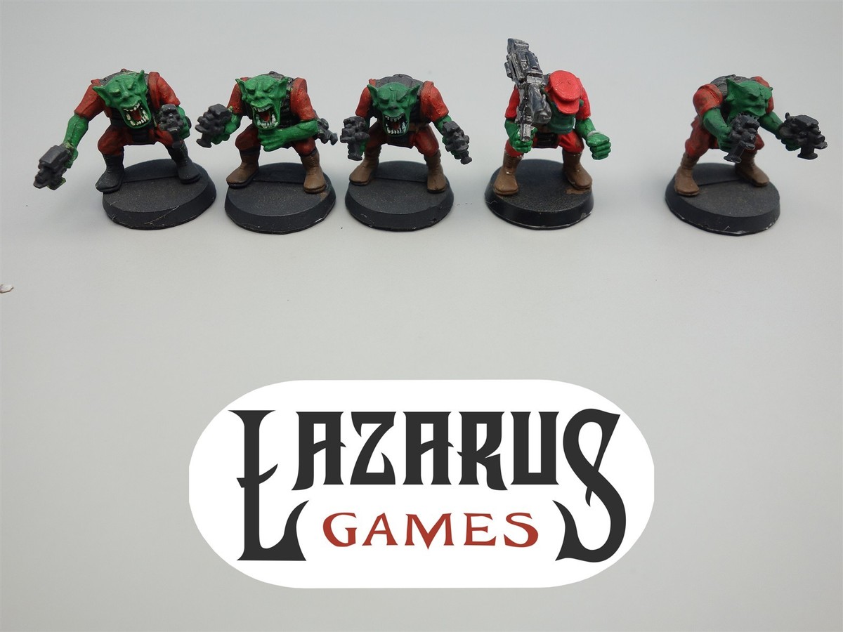 Warhammer 40k Ork, Orks - 5x Boyz (painted Rogue Trader era) | eBay
