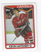 1990-91 TOPPS KEVIN HATCHER #147 WASHINGTON CAPITALS