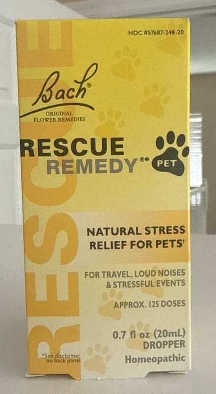 Two New Rescue Remedy Natural Homeopathic Stress Relief Drops for Pets 20ml Each
