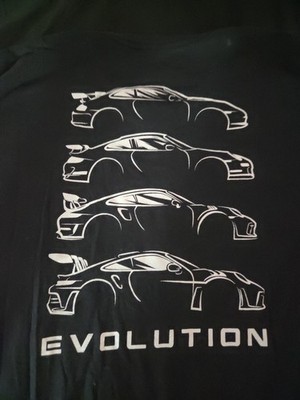  80eighty Tshirt Porsche GT Evolution mens Large automotive apparel 