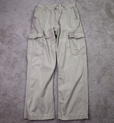 Levis Vintage Pants Mens 34x34 Cargo Loose Straight Y2K Beige