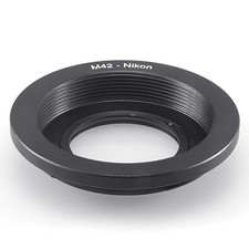 M42 Screw Lens to Nikon AI F Mount DSLR Camera Adapter Ring with Optical Glass