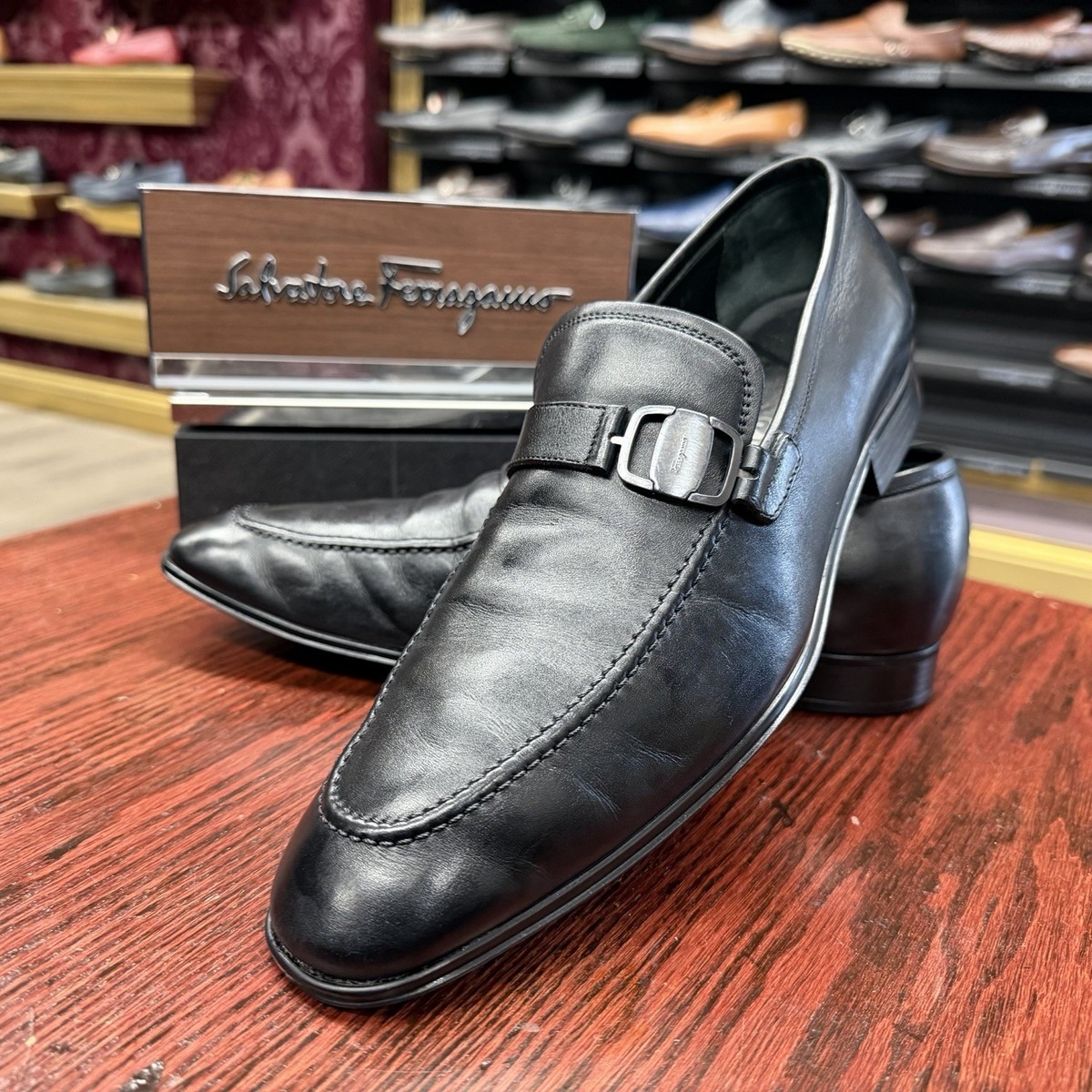 Ferragamo Loafers 8 EE $1,050 FERRAGAMO - Brown Leather  main image 2