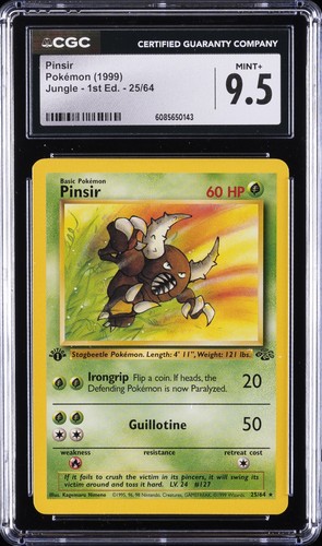 Pinsir (1st Edition) graded CGC 9.5 for sale on eBay