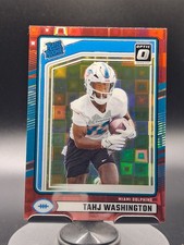 Tahj Washington #346 Rated Rookie Red Pandora Optic 2024 Panini Donruss Football