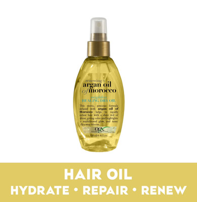 OGX Renewing + Argan Oil of Morocco Weightless Healing Dry Spray for Split Ends,