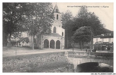 CAR-AEUP4-0219-09 - AX-LES-THERMES - Avenue Authier - Die Kirche