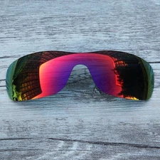 fire red  Polarized Replacement lenses for-Oakley batwolf