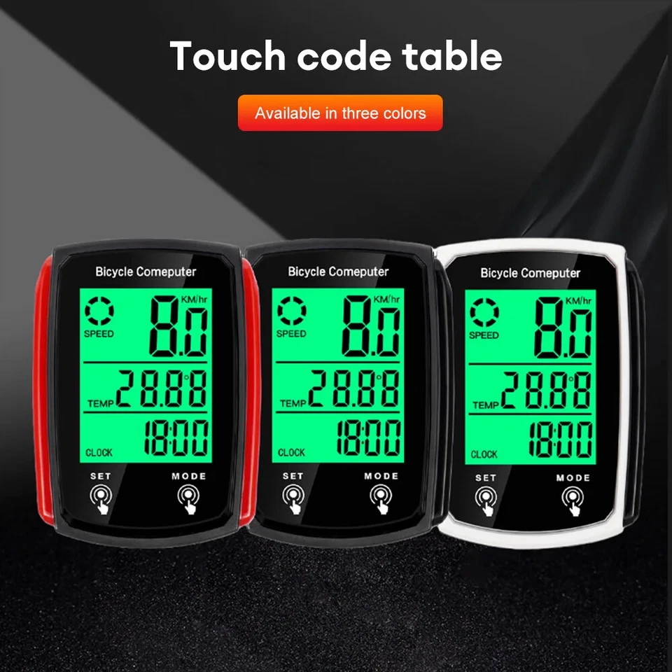 Bicycle Computer Waterproof Bike Kilometer Counter Temperature Display Odometer - Bild 4 von 4