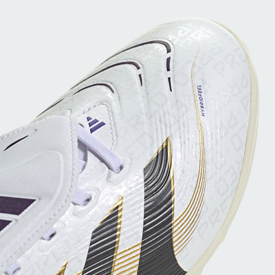 adidas Predator League Fold-Over Tongue TF White Black Gold JR7012