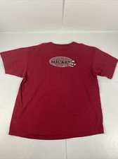 Vintage Disney Store Mickey Mouse TShirt Hawaiian Design Mens XL Shirt Red