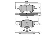 FULL SET RDA GP MAX BRAKE PADS FOR MAZDA TRIBUTE/FORD ESCAPE 11/2005 ONWARDS
