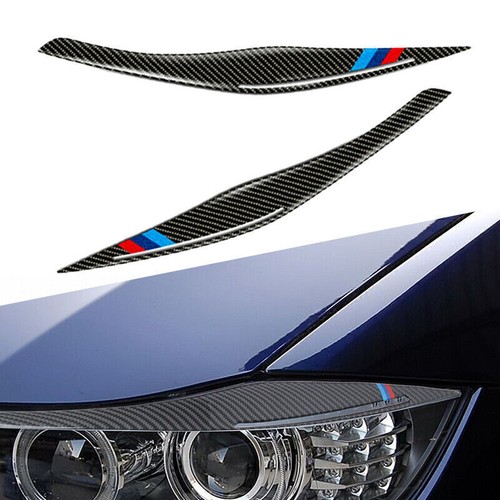 Paupières Sourcils Avant BMW Série 1 E81 E82 E87 E88 2005-2010 - Paire Noir ABS