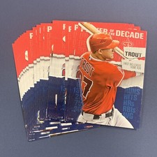 2020 TOPPS MIKE TROUT Jumbo 5x7 PLAYER OF THE DECADE Complete 25 Card Set 40/49