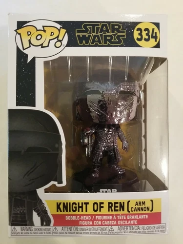 FUNKO Star Wars Pop! Vinyl Figure Knight of Ren (Arm Cannon) Hematite Chrome 334
