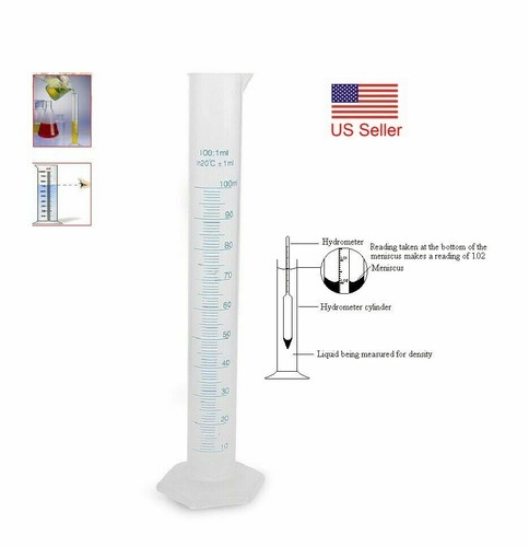 12" TEST JAR FOR Hydrometer Meter Alcohol Proof Tralle Whisky Moonshine Upromax