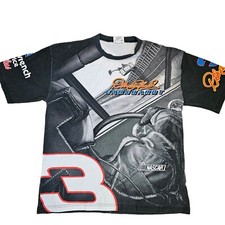 XL Vintage 90s Dale Earnhardt Nascar All Over Print Graphic Shirt Double Sided