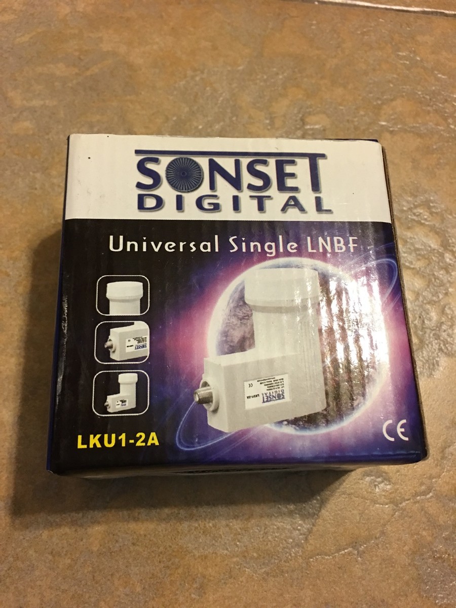 Sonset Digital Universal Single LNB, LKU1-2A, NF 0.4db Gain 60db
