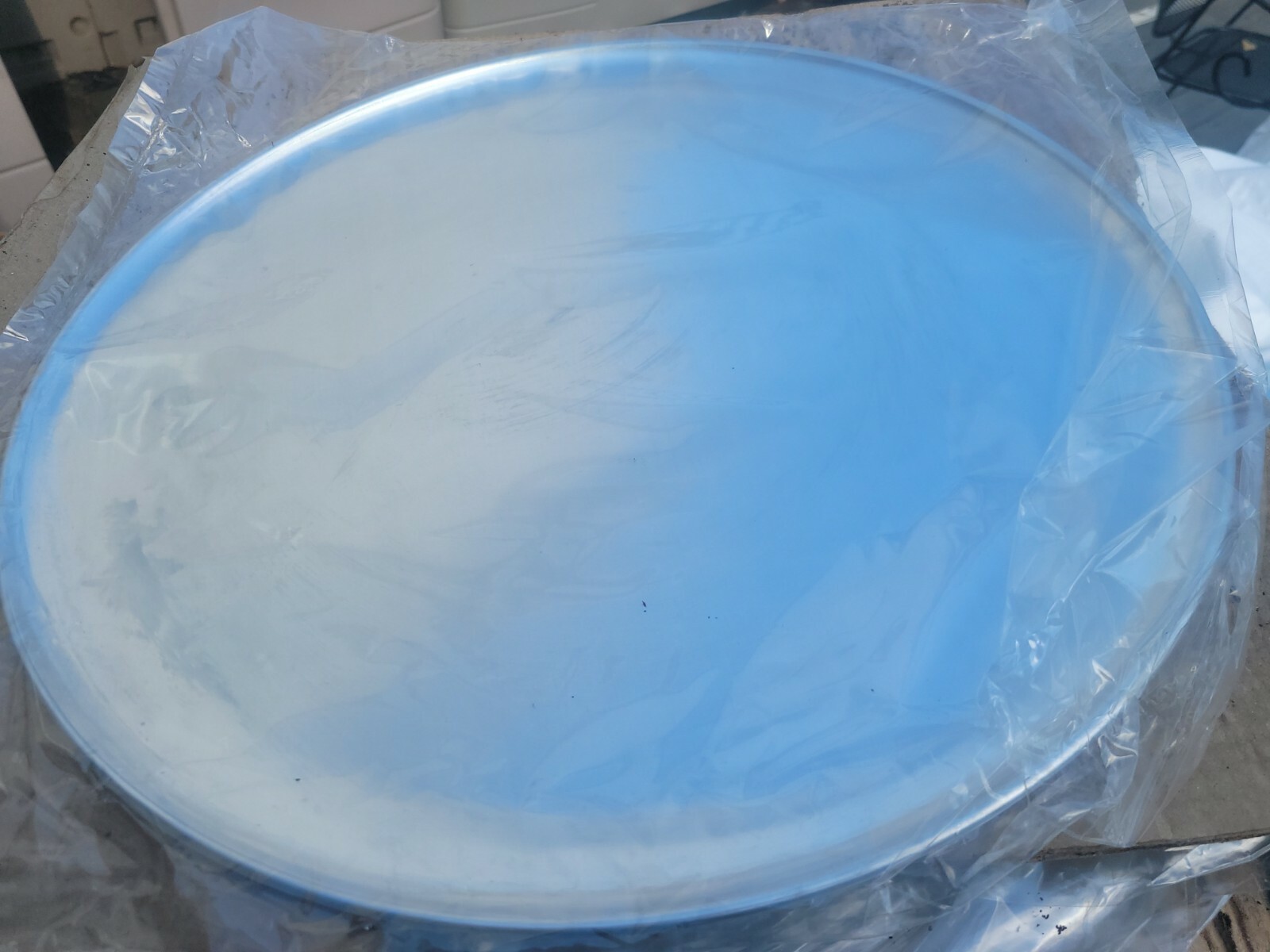  Aluminium Alloy Round Pizza Pan Tray Plate Silver Bakeware Size 17 inch pan