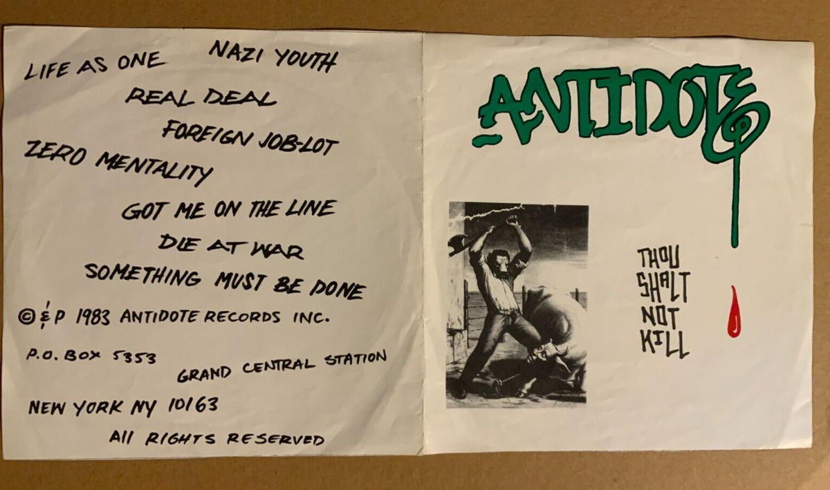 Antidote – Thou Shalt Not Kill 7'' EP (1983) Antidote Records ARI