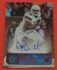 2016 PRESTIGE DAK PRESCOTT ROOKIE AUTOGRAPH SP RED EXTRA POINTS COWBOYS SP RC