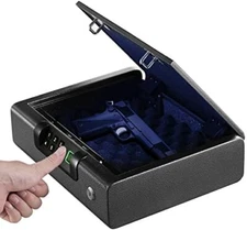 Best Biometric Gun Safe, BILLCONCH Pistol Safe Two Small Guns Capacity with APP