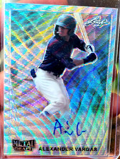 2021 Leaf Metal Draft 1990 Leaf Auto Silver Wave Alexander Vargas #LA-AV1 Auto