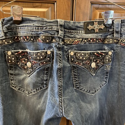 MISS ME Easy Boot Blue Jeans Size 3I (Inseam 30