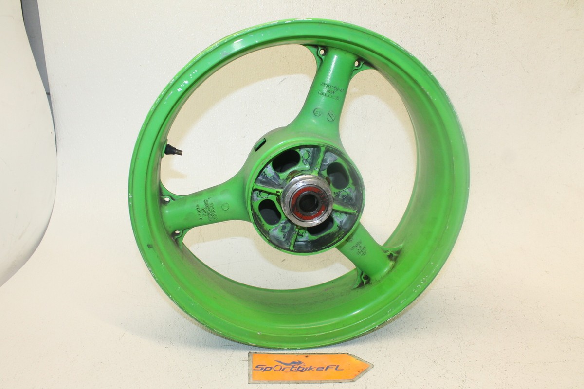 17インチ　タイヤ 00-02 KAWASAKI NINJA ZX 6R ZZR 600 05-08 OEM REAR WHEEL BACK RIM W