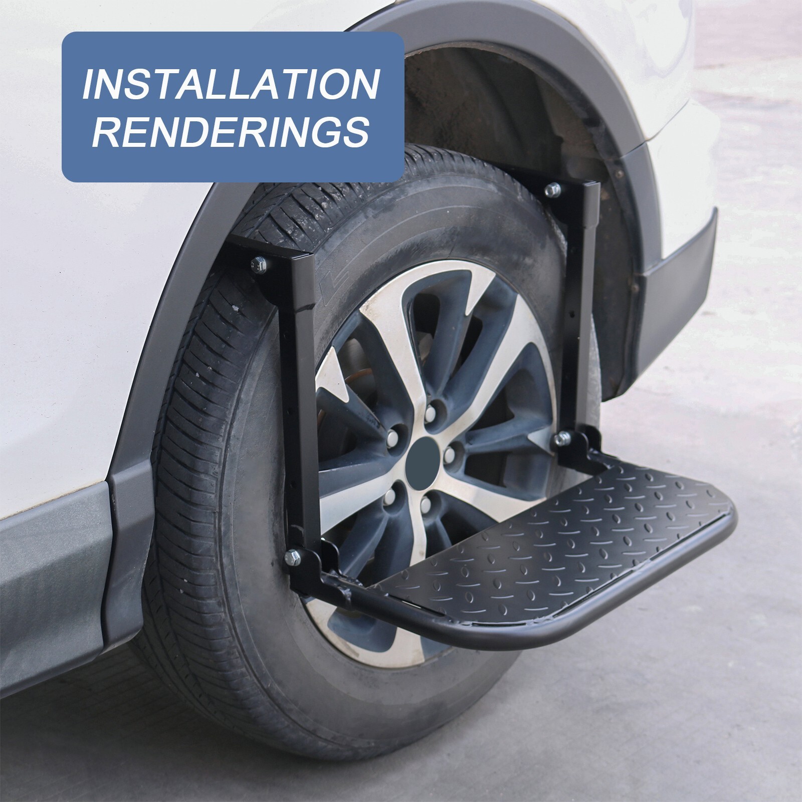 300 lbs Tire Steps for Truck SUV Pickup Adjustable Tire Mounted Auto ...