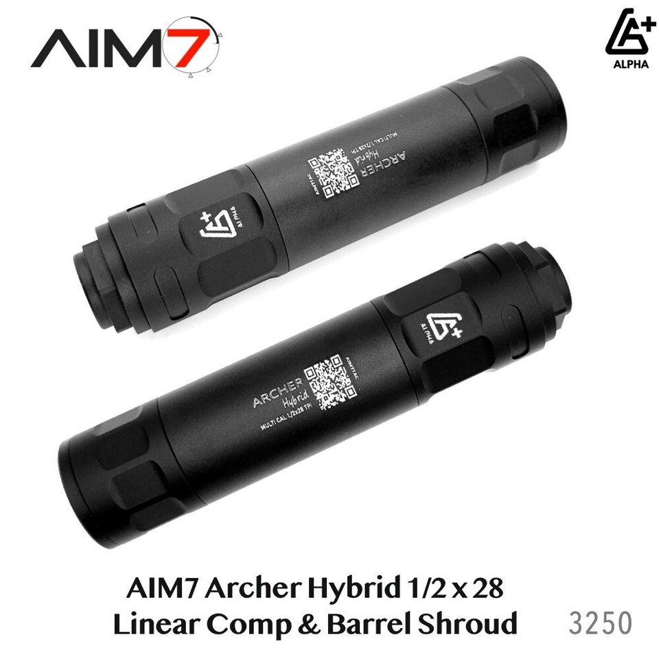Aim7 Archer Hybrid 6-IN-1 Linear Comp & Barrel Shroud Set 1/2x28 | eBay