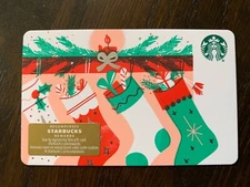 Canada Series Starbucks "STOCKINGS 2019" - Recyclable Card - New No Value