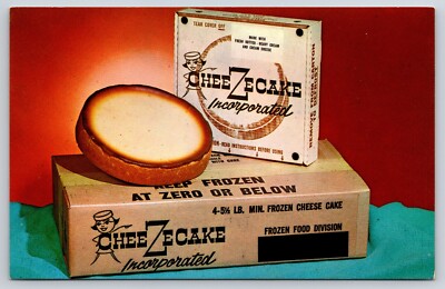Postcard Brooklyn NY Cheeze Cake Cheesecake Real Cambridge Packing Co