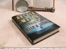 Archer Mayor *THREE CAN KEEP A SECRET* HC/DJ 1st Edition - 1st Printing