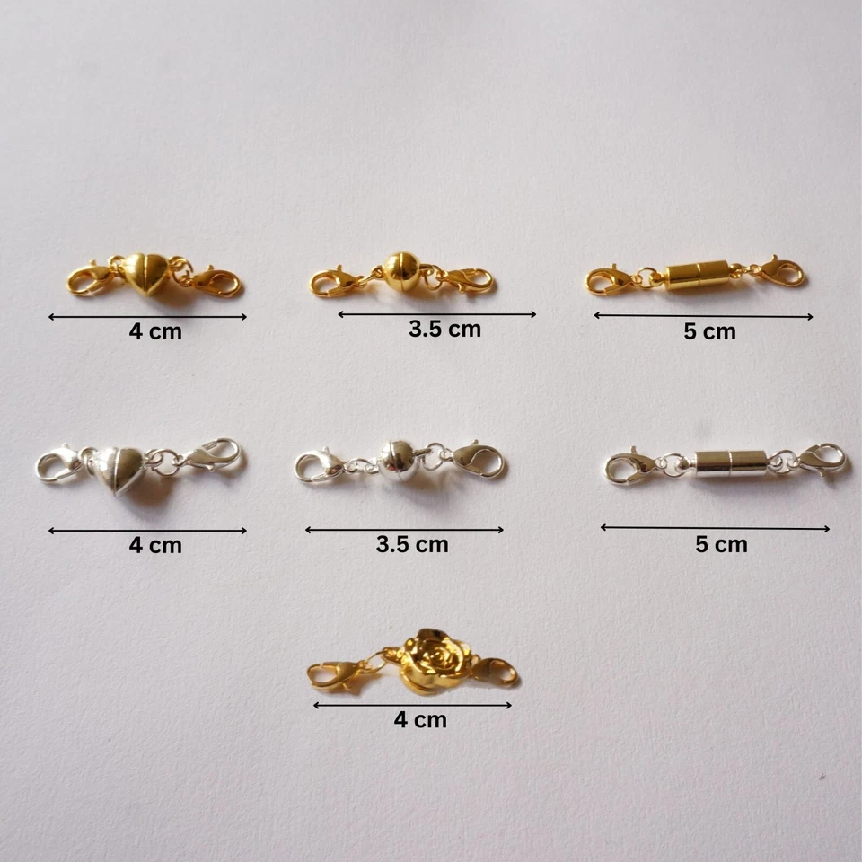 7 Styles Magnetic Clasps Jewelry Making | Golden & Silvery | Necklace & Bracelet - image 2 of 4
