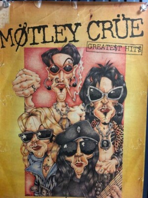 Motley Crue / Greatest Hits 1998 Japan Original Promo Poster B2